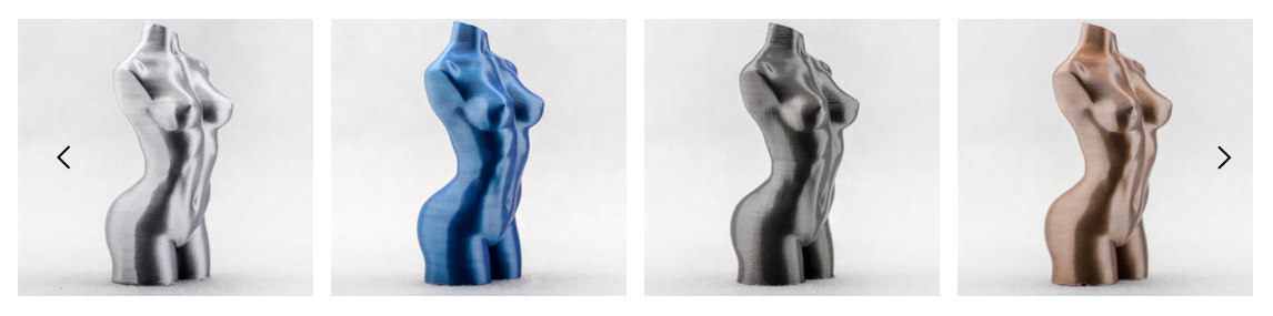 Exemplos de impressões 3D realizadas com PLA Kexcelled
