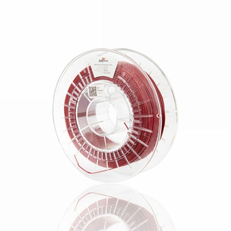 PLA 1,75 0.5kg evolt portuga espana filamento impressao 3d red sparkle