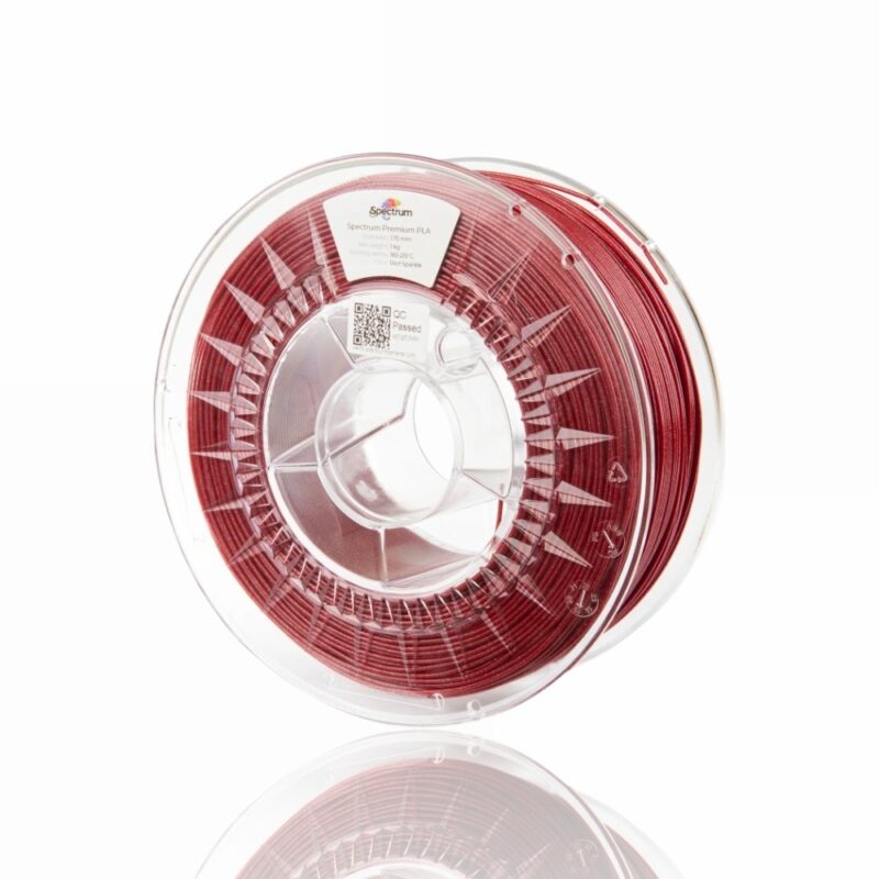 SPARKLE REDSPARKLE RED PLA Glitter Spectrum Loja Online Portugal Filamento Impressão 3D evolt ESPAÑA