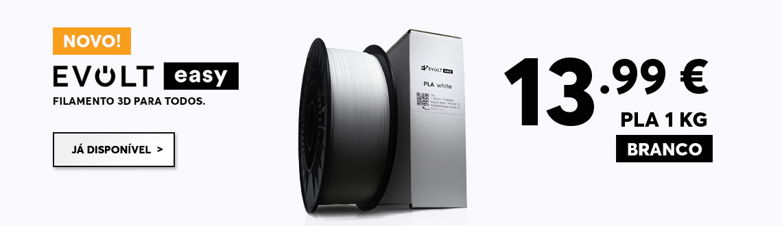 Evolt Easy PLA White filament banner