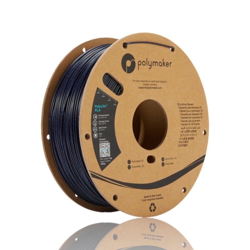 PolyLite PLA 175 Spool Picture Asymmetric evolt portugal espana filamento impressao 3d galaxy azul blue glitter