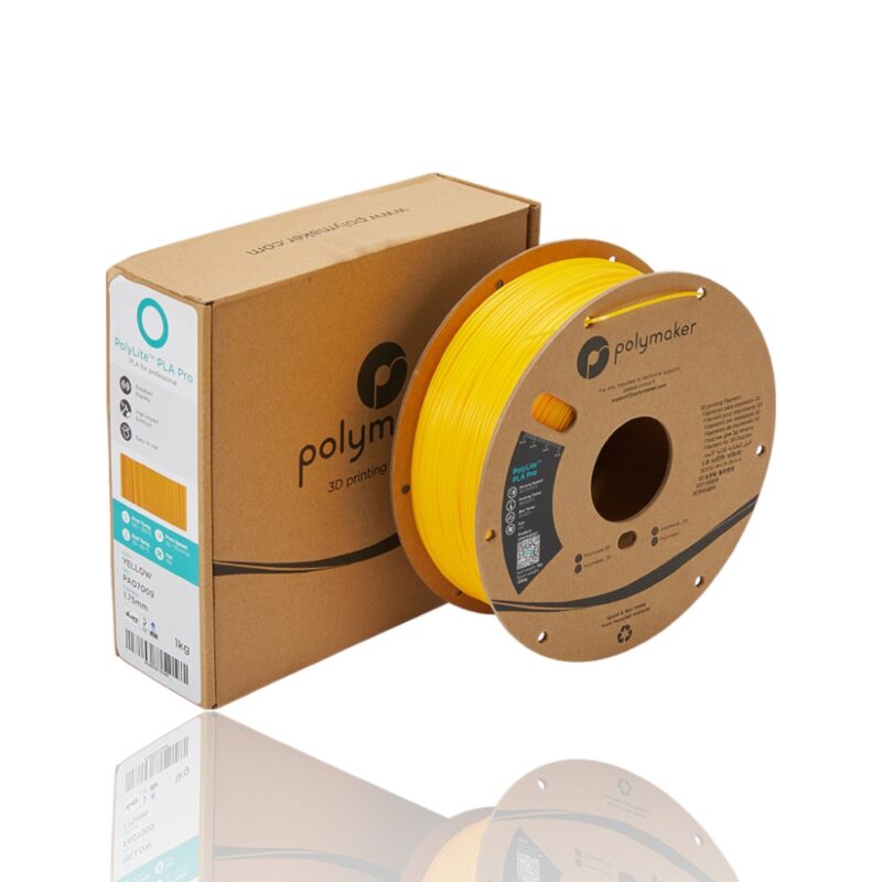 PolyLite PLA Pro 175 Spool Picture Asymmetric evolt portugal espana filamento impressao 3d yellow amarelo