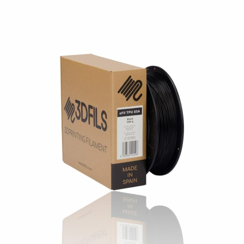 TPU85A BLACK Portugal Espana Evolt Impressao 3D