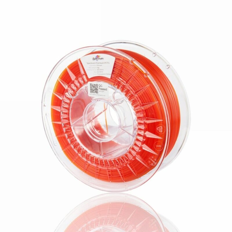 pctg evolt-portugal espana filamento impressao 3d transparent orange
