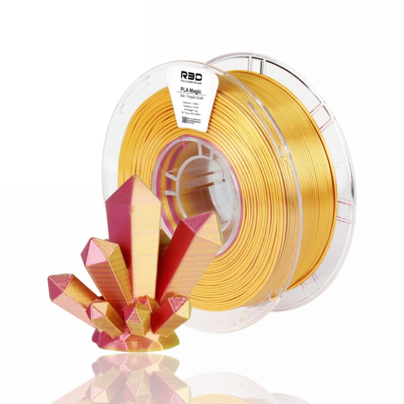 R3D Dual PLA evolt portugal espana filamento impressao 3d purple gold