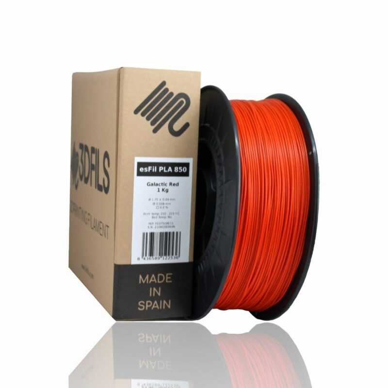 PLA GALACTIC RED Portugal Espana Evolt Impressao 3D