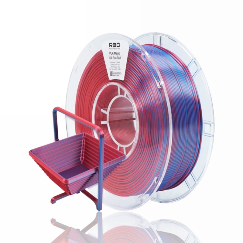 R3D Dual PLA evolt portugal espana filamento impressao 3d blue red