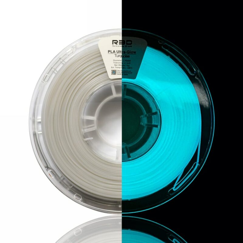R3D ultra Glow evolt portugal espana filamento impressao 3d turquoise