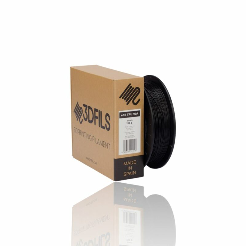 TPU90A BLACK Portugal Espana Evolt Impressao 3D