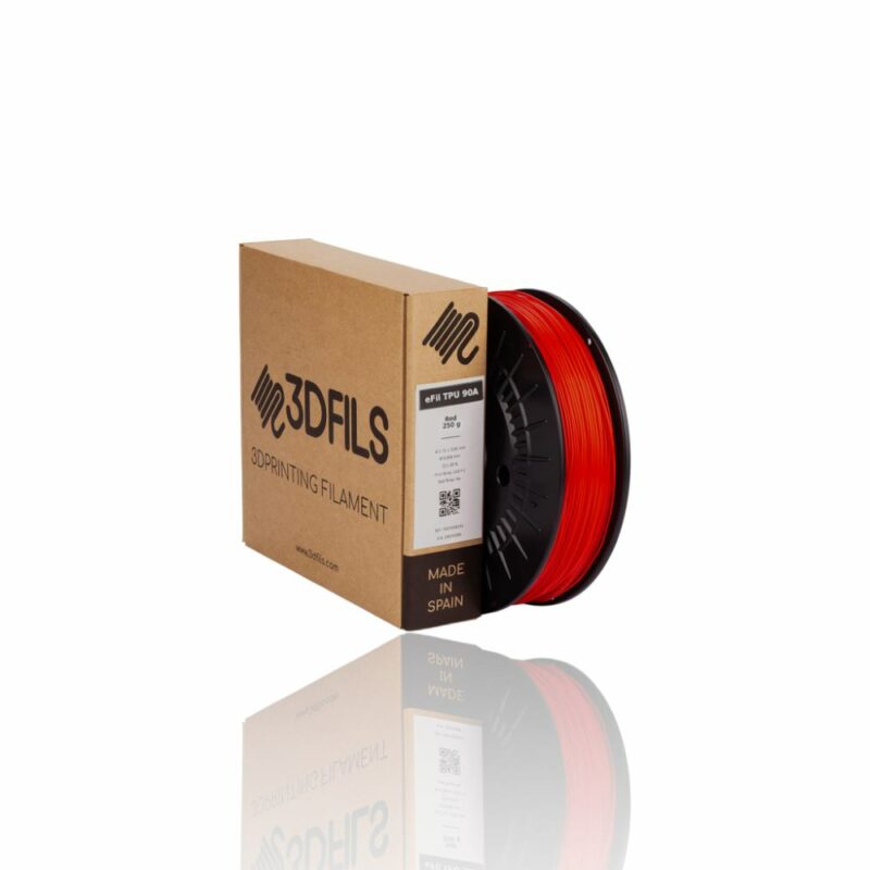 TPU90A RED Portugal Espana Evolt Impressao 3D
