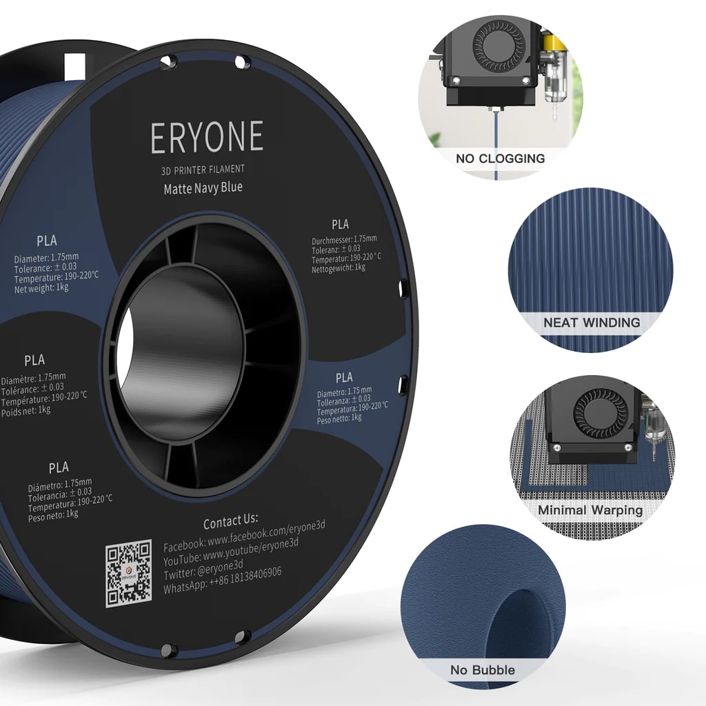 pla matte eryone evolt impressão 3D portugal europa mundo worldwide
