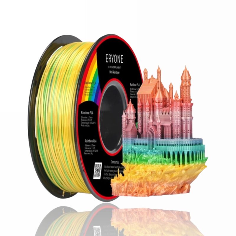 rainbow mini pla eryone 2 evolt portugal espana filamento impressao 3d