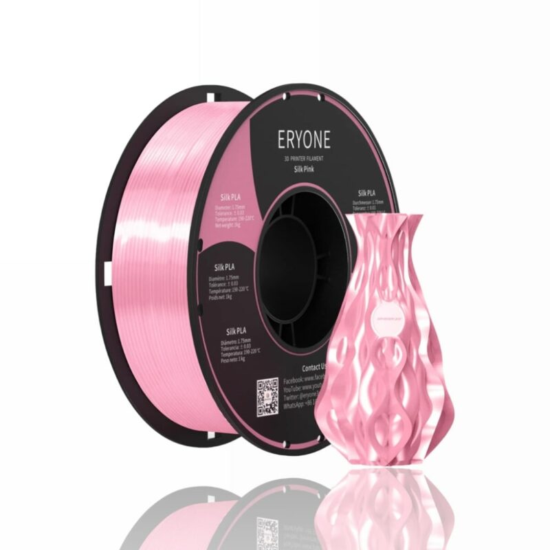 pla silk eryone evolt portugal espana filamento impressao 3d pink