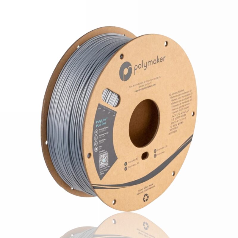 PolyLite PLAPro 1kg Metallic silver evolt portugal espana filamento impressao 3d