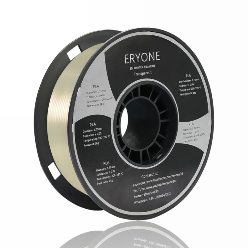 pla standard eryone transparent evolt portugal espana filamento impressao 3d