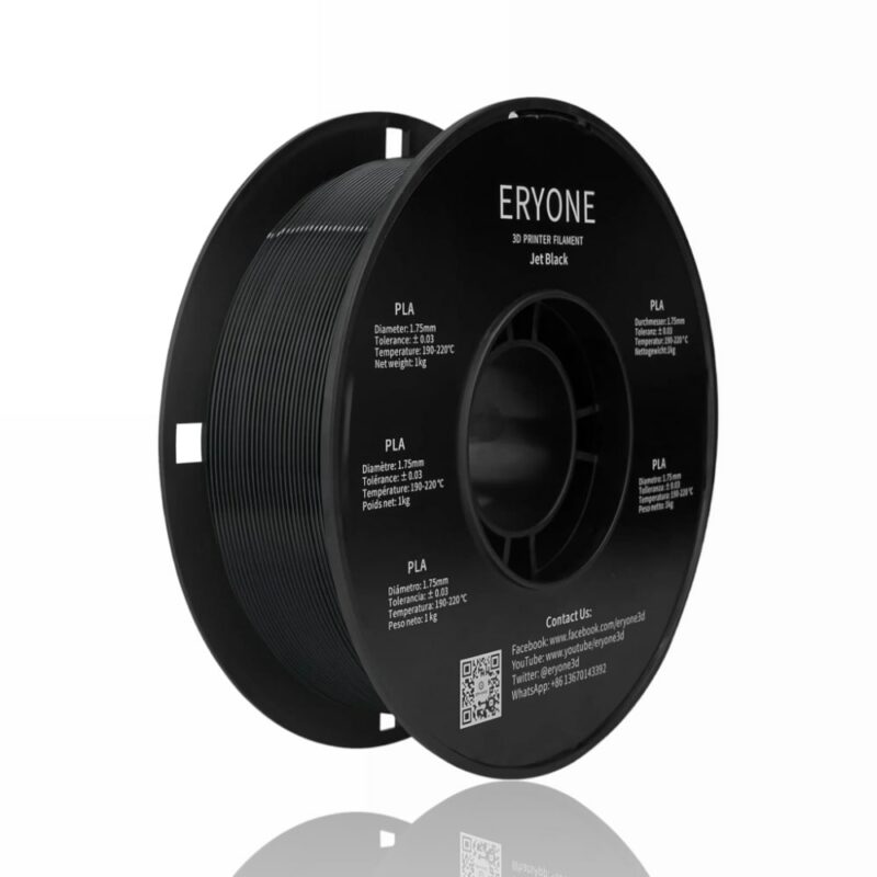 pla standard jet black evolt portugal espana filamento impressao 3d