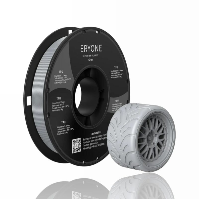 tpu eryone gray evolt portugal espana filamento impressao 3d