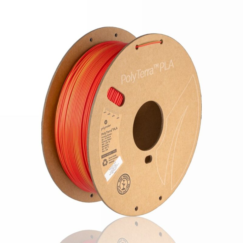 PolyTerra Dual PLA 1.75mm 1kg Sunrise Yellow evolt portugal espana filamento impressao 3d