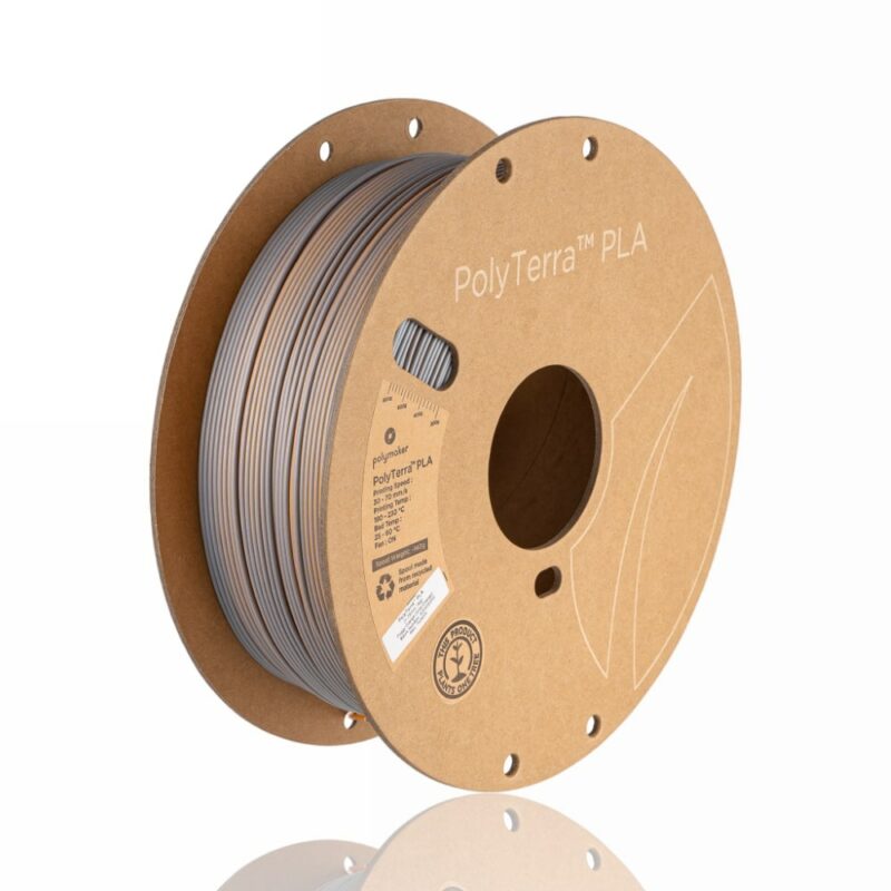 PolyTerra Dual PLA 1.75mm 1kg Foggy Orange (Grey-Orange) evolt portugal espana filamento impressao 3d