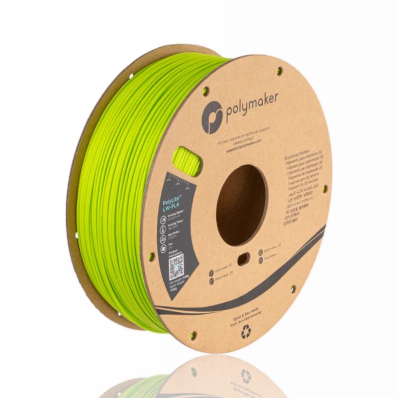 polymaker pla lw bright green evolt portugal espana filamento impressao 3d