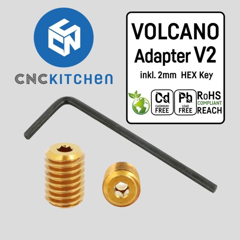 volcano adapter 2 evolt portugal espana filamento impressao 3d