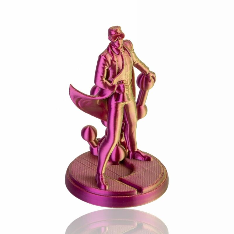 PolyLite Dual Silk PLA 1.75mm 1kg aubergine Silk evolt portugal espana filamento impressao 3d