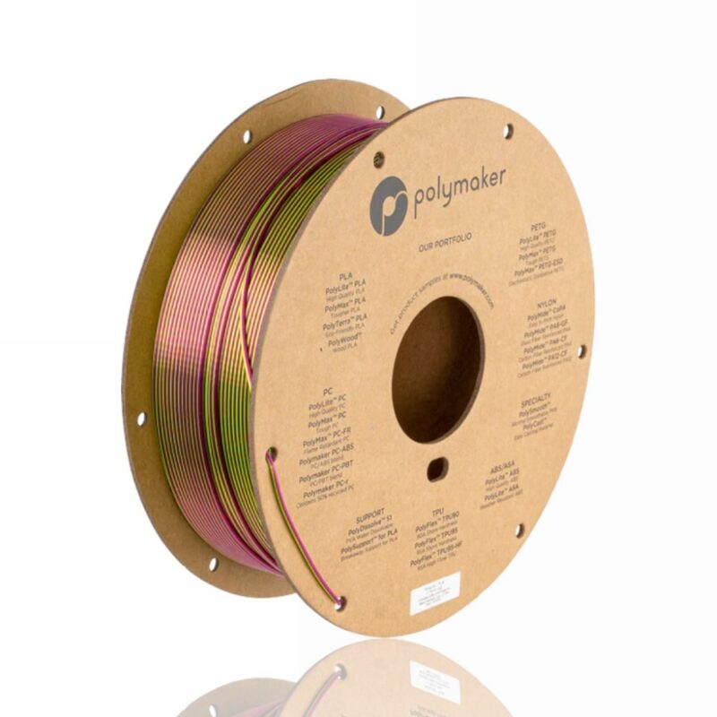 PolyLite Dual Silk PLA 1.75mm 1kg aubergine Silk evolt portugal espana filamento impressao 3d