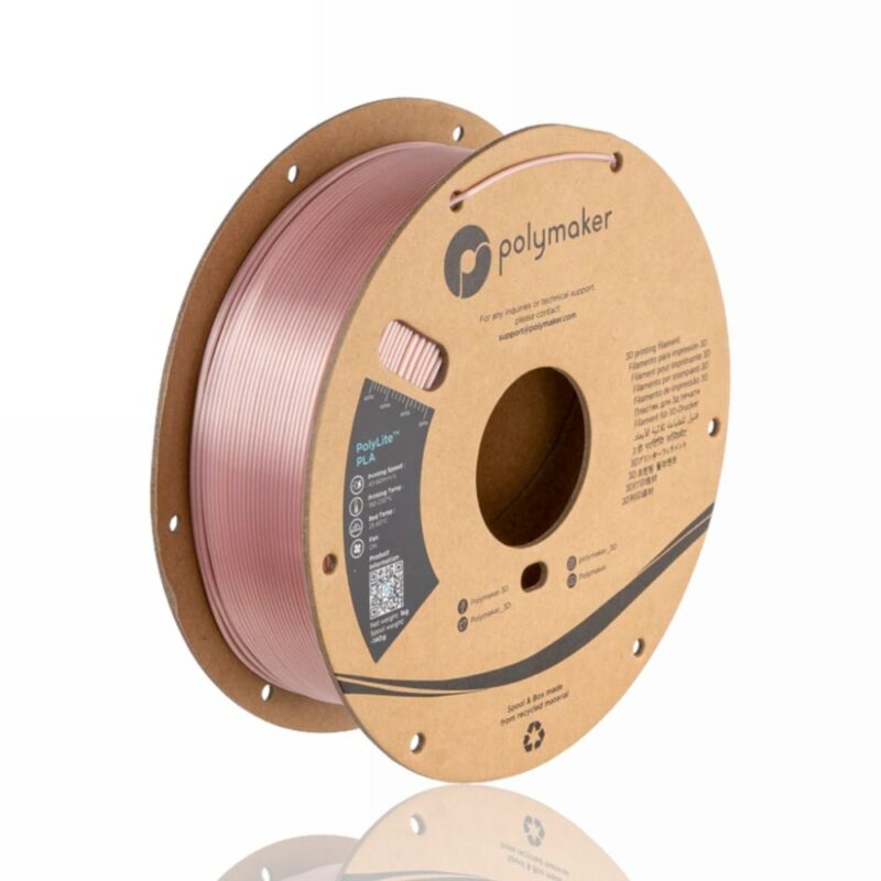 PolyLite PLA 1kg Silk Rose Gold evolt portugal espana filamento impressao 3d
