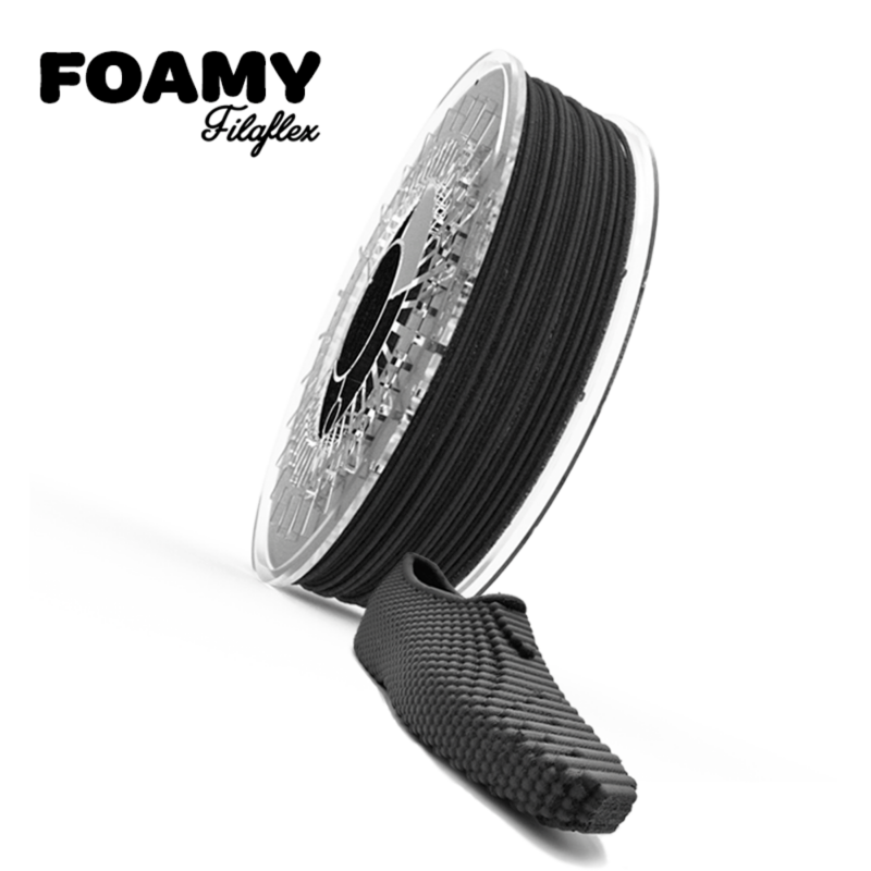 FILAFLEX FOAMY BLACK 1.75MM 600g evolt portugal espana filamento impressao 3d