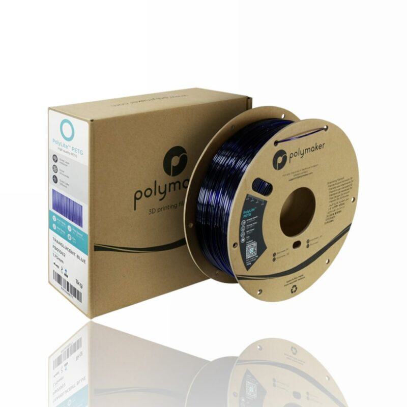 polymaker polylite petg translucent blue evolt portugal espana filamento impressao 3d