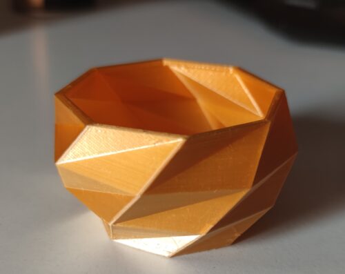 PLA 50g (Amostra) Silk Flame Orange - Azurefilm photo review